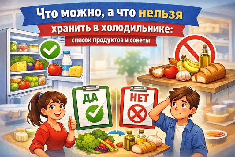 Что можно, а что нельзя хранить в холодильнике