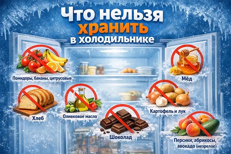 Что нельзя хранить в холодильнике
