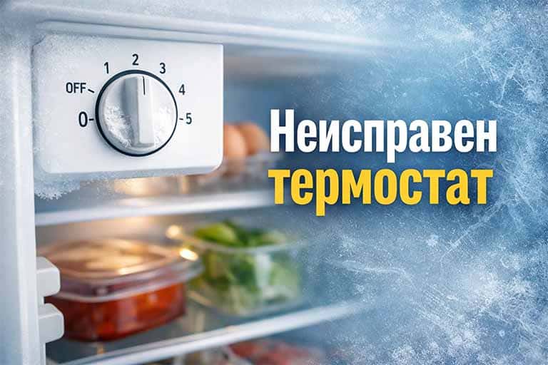 Неисправен термостат холодильника