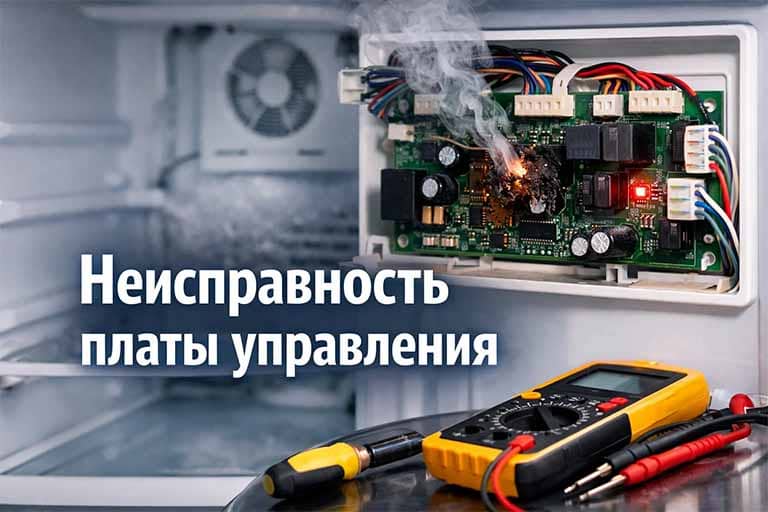 Неисправность платы управления в холодильнике