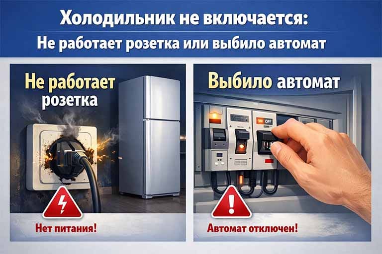 Не работает розетка